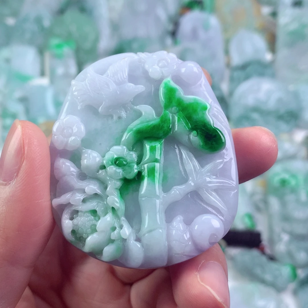 翡翠未镶嵌吊坠(不含链)
