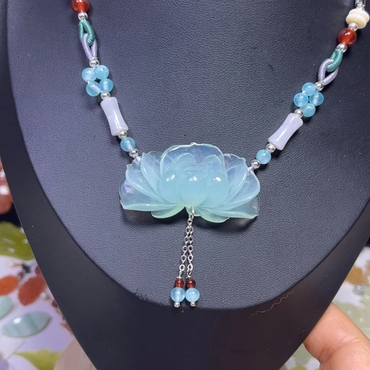 蛇纹石玉未镶嵌吊坠(赠链)