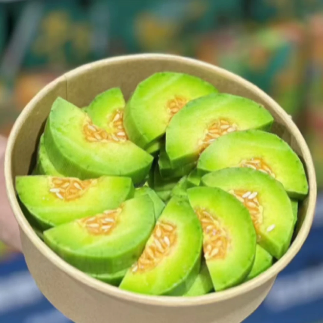 【香嘴屋】蜜园十八蜜瓜鲜切1盒（不低于400克）