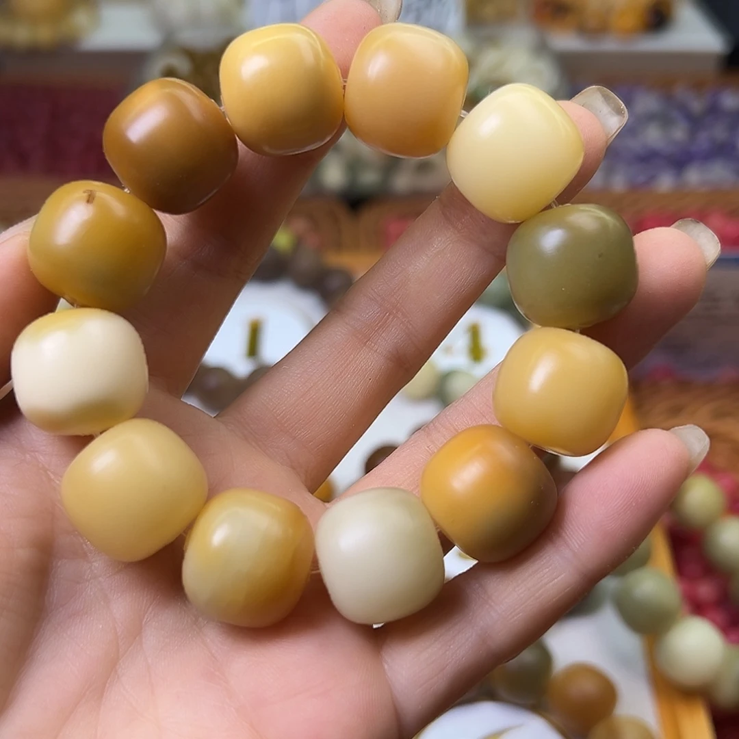 菩提根/象牙果手串瑕疵18多宝桶1条9