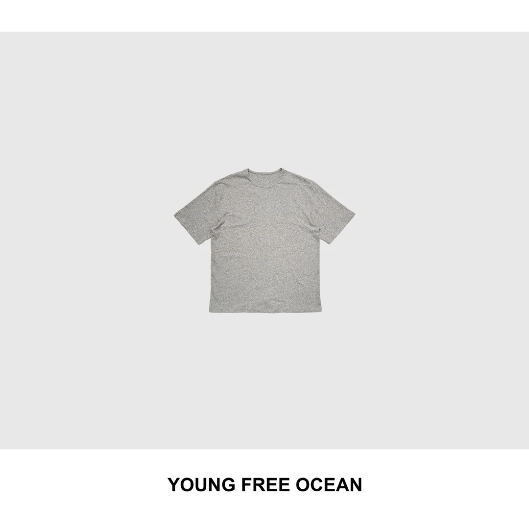 YOUNG FREE OCEAN2025夏款 窄领宽松短袖T恤T3522