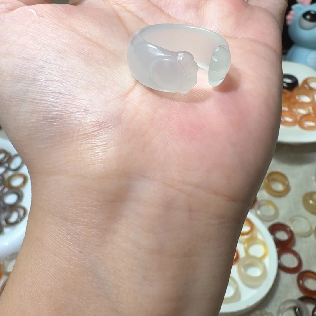 未镶嵌戒指玛瑙/玉髓645港18