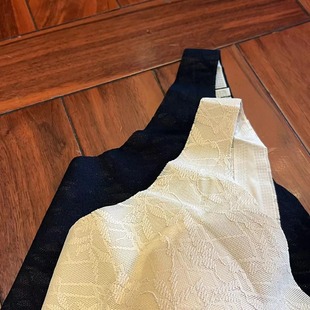 漫颜刘2024春季新品锦纶肤色美背时尚蕾丝休闲纯色吊带背心