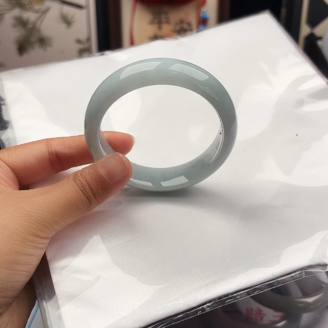 翡翠未镶嵌手镯55-57 33