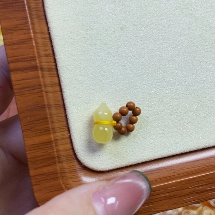 琥珀未镶嵌珠宝奇石葫芦提溜