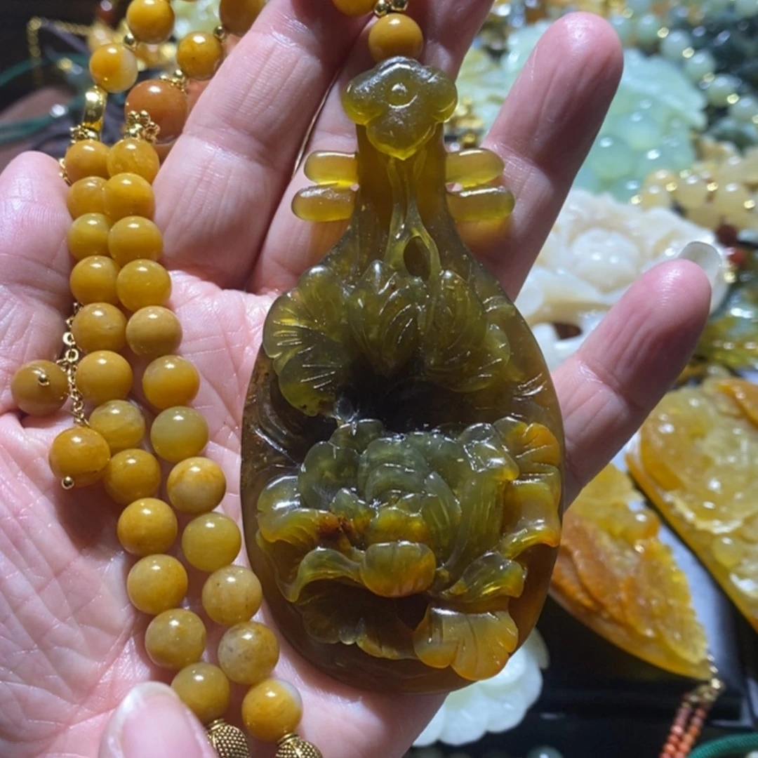 【闪购商品】岫玉毛衣链未镶嵌