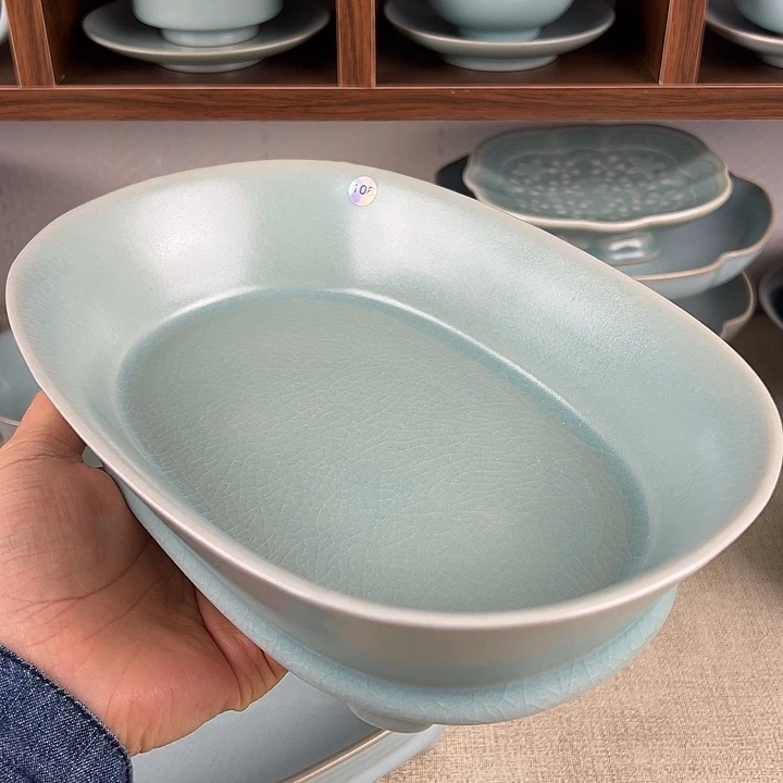 瓷杯子仿古釉大号水仙盆微瑕编号108