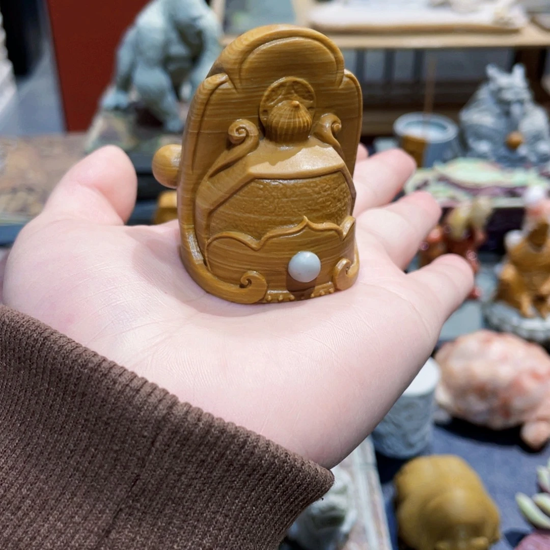 财神帽子松花石精品