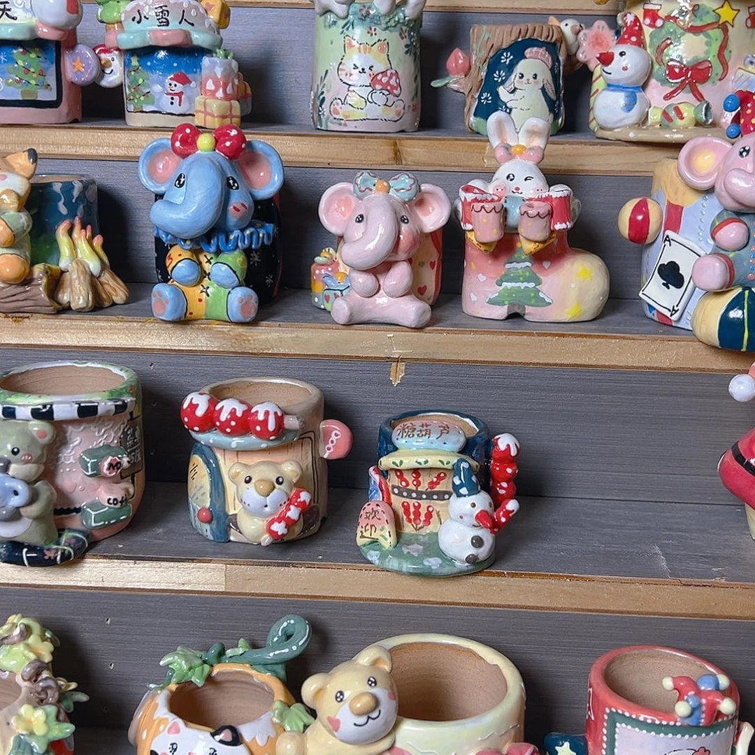 C***r老梧家的手工多肉花盆