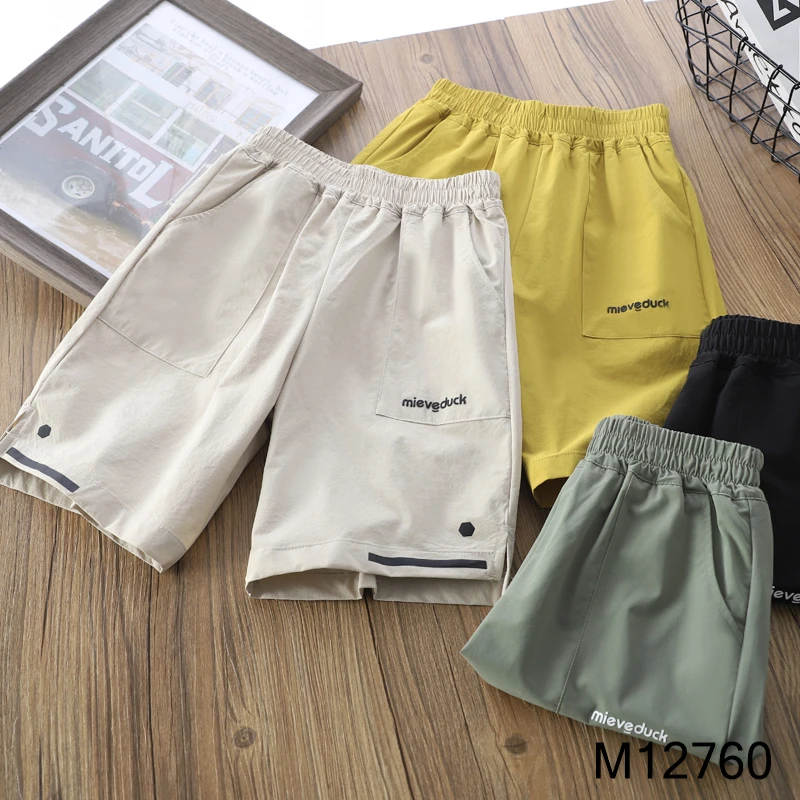 【MIEVE DUCK】夏季儿童宽松锦纶速干短裤百搭中大童休闲裤12760