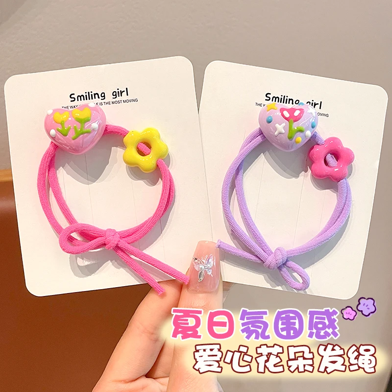 新款儿童发圈女童不伤发皮筋高弹力头绳女童发绳头饰发饰宝宝可爱