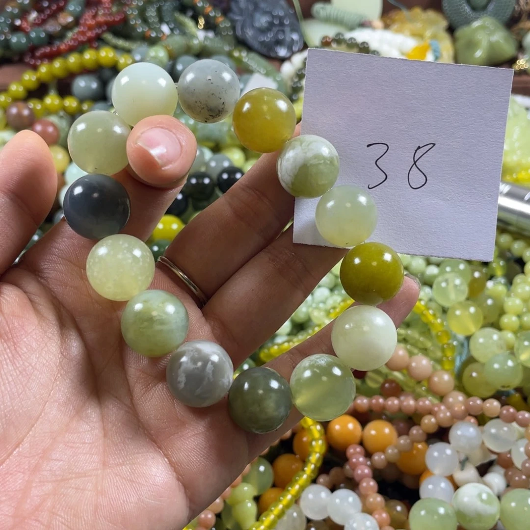 未镶嵌蛇纹石玉手串