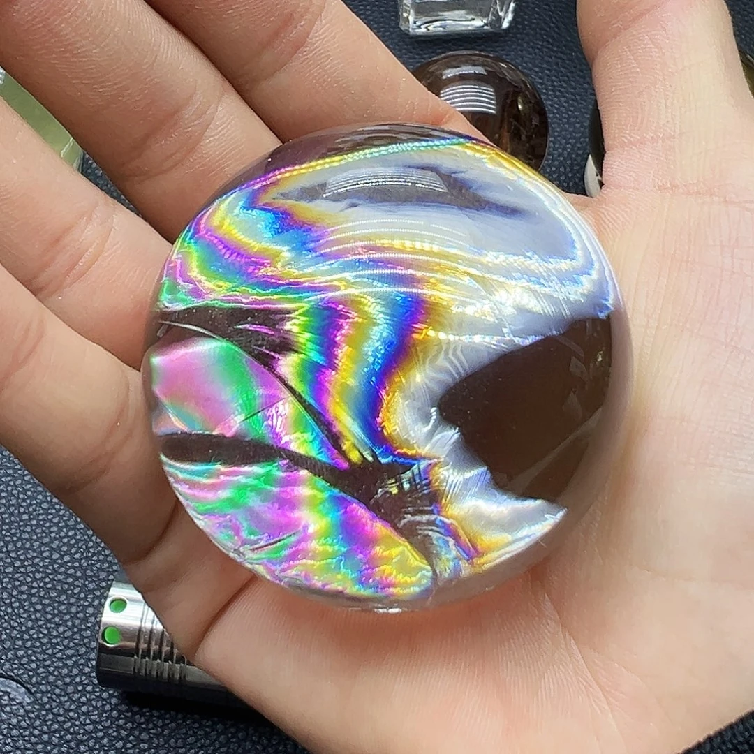 未镶嵌珠宝半成品水晶A058水晶天然温感彩全净体