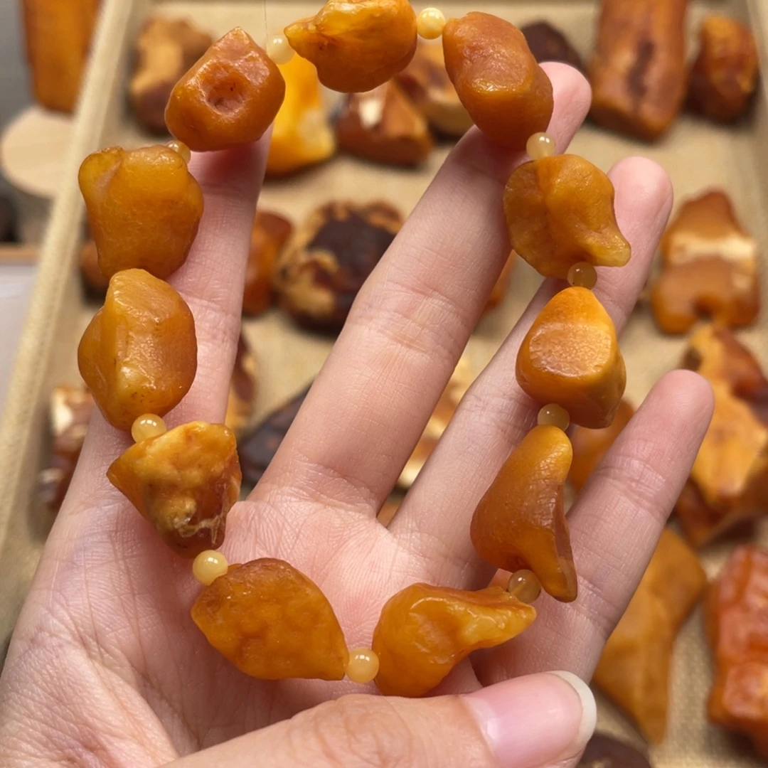 琥珀未镶嵌珠宝奇石
