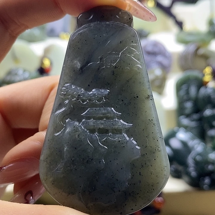 和田玉未镶嵌颈饰