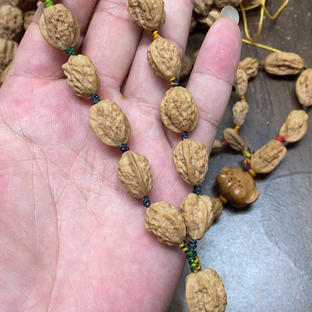 奥***】文玩核桃吊坠文玩木质核桃手串