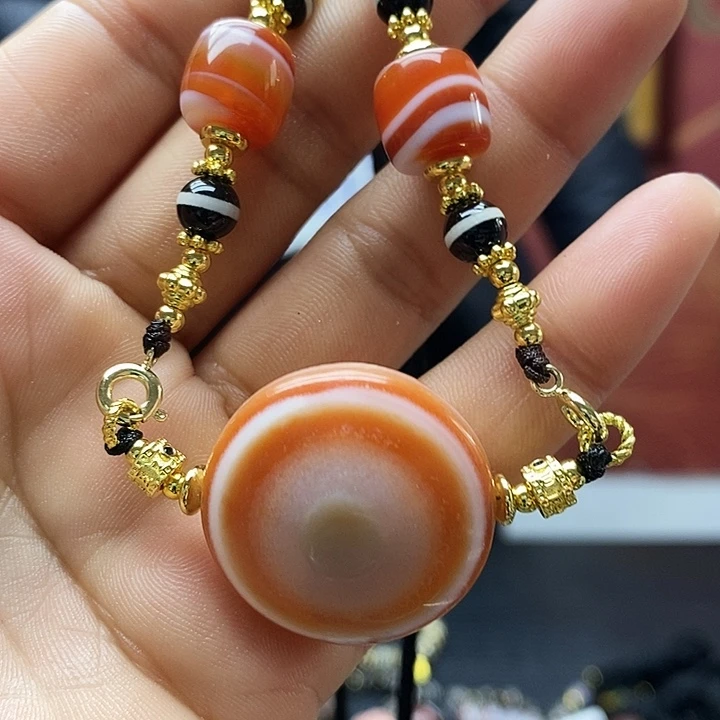 玛瑙/玉髓合金颈饰