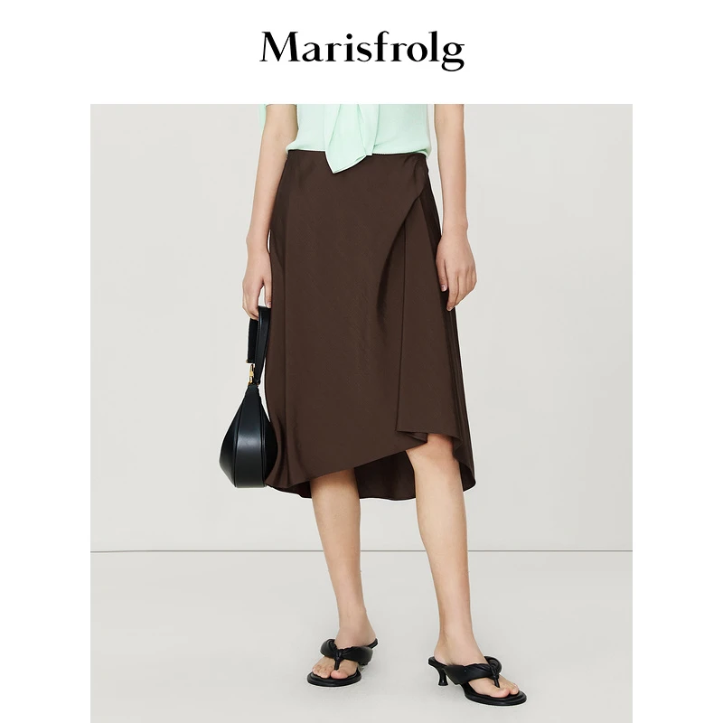 【晨晨甄选】Marisfrolg玛丝菲尔百搭时尚不规则半裙