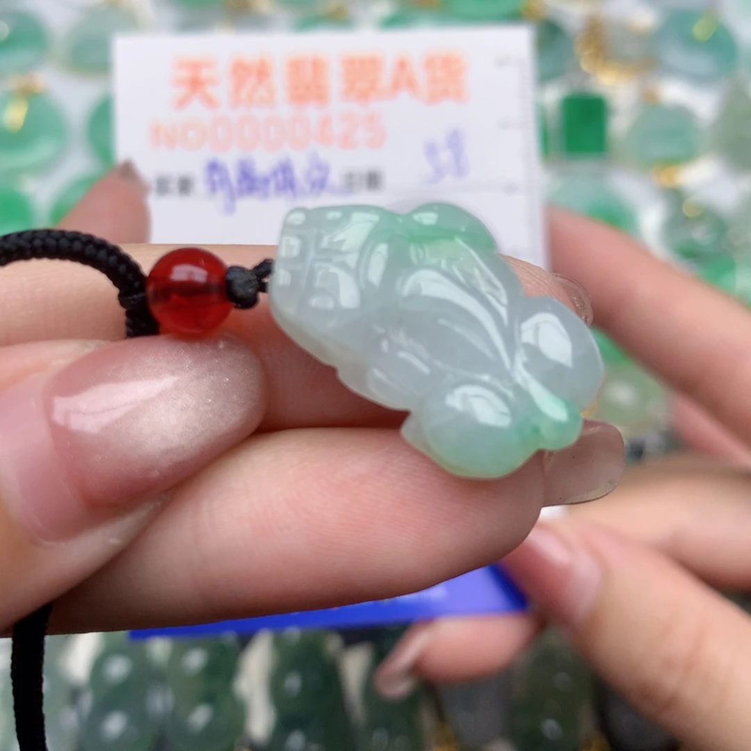 翡翠未镶嵌颈饰貔貅