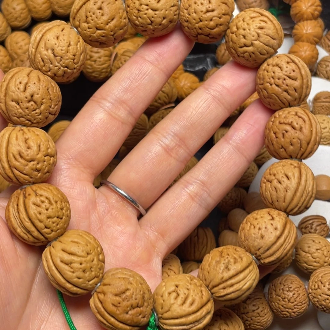 雅***6桃木桃核手串19+野生