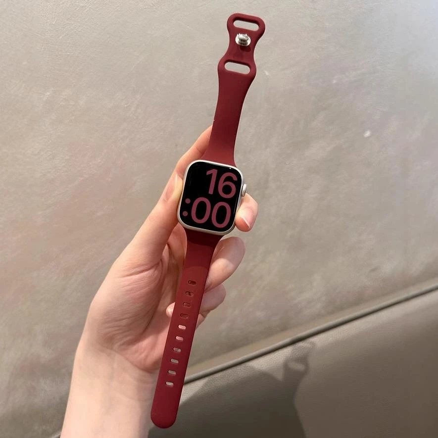新款小蛮腰蝴蝶扣液态硅胶表带适用华为Fit3/FIT4苹果s10iwatchs9
