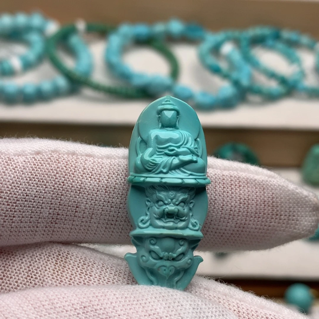 绿松石未镶嵌珠宝奇石14mm