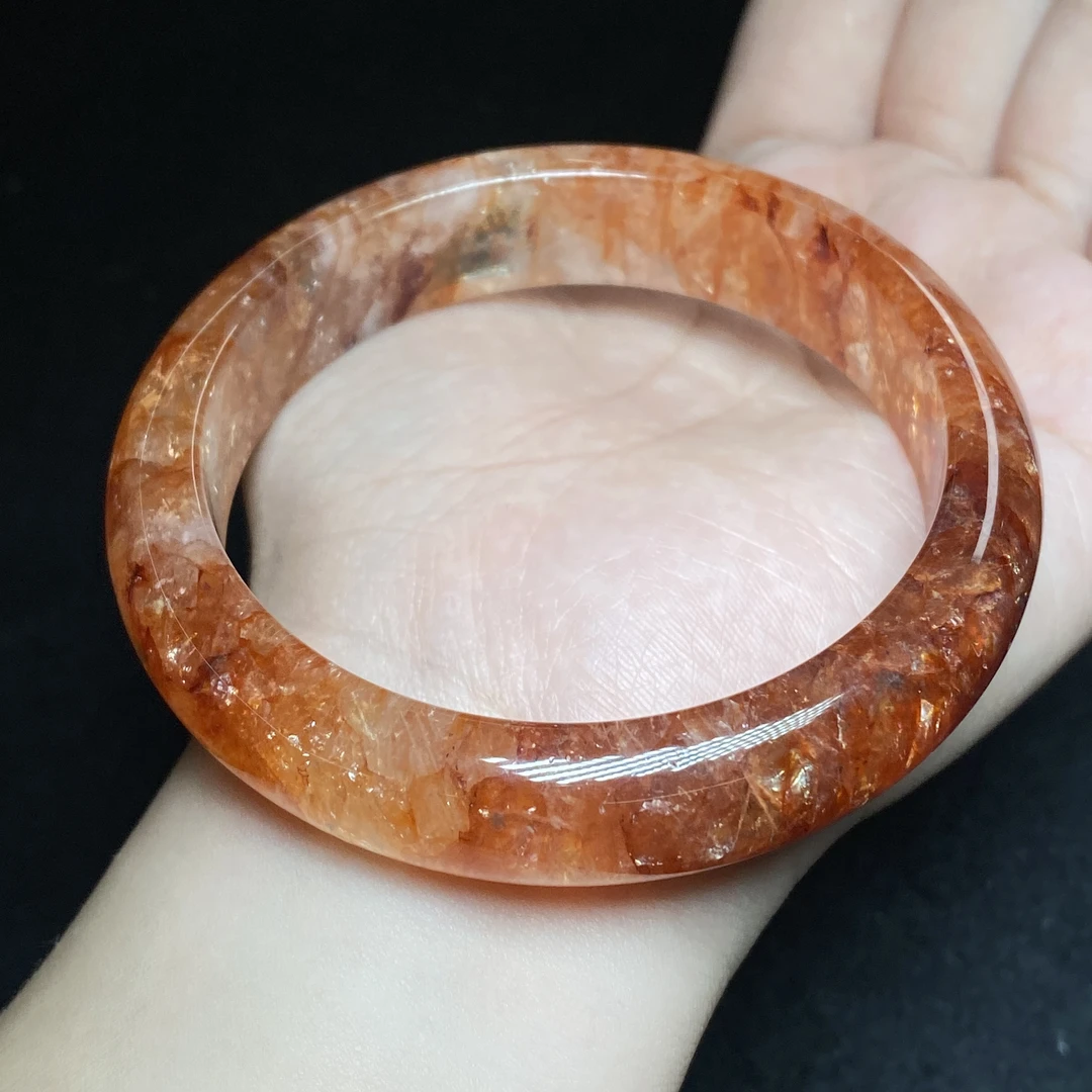 【小北好物】胶花水晶手镯-16QK08X57【多样性发一件】圈口53-64