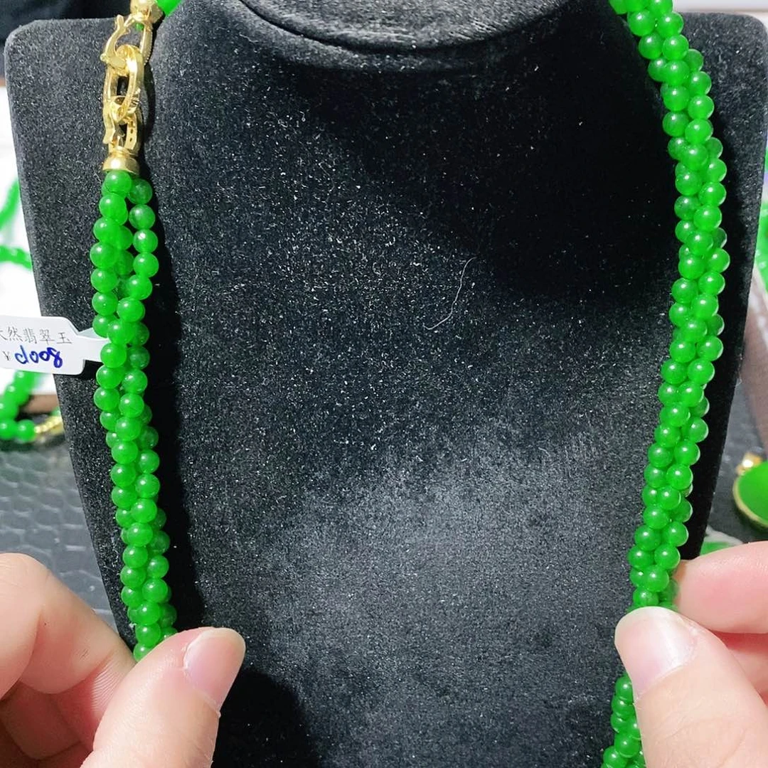 翡翠颈饰14K金镶嵌吊坠