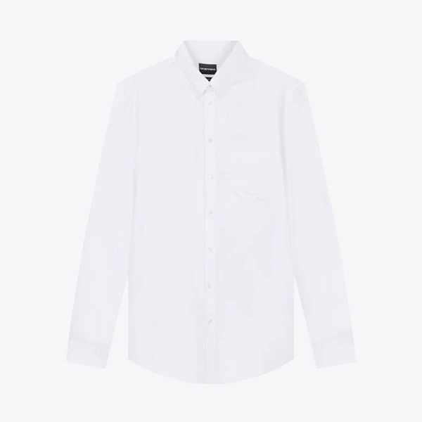 EMPORIO ARMANI阿玛尼EA新品翻领男士长袖衬衫衬衣W1CM1LW1C25010