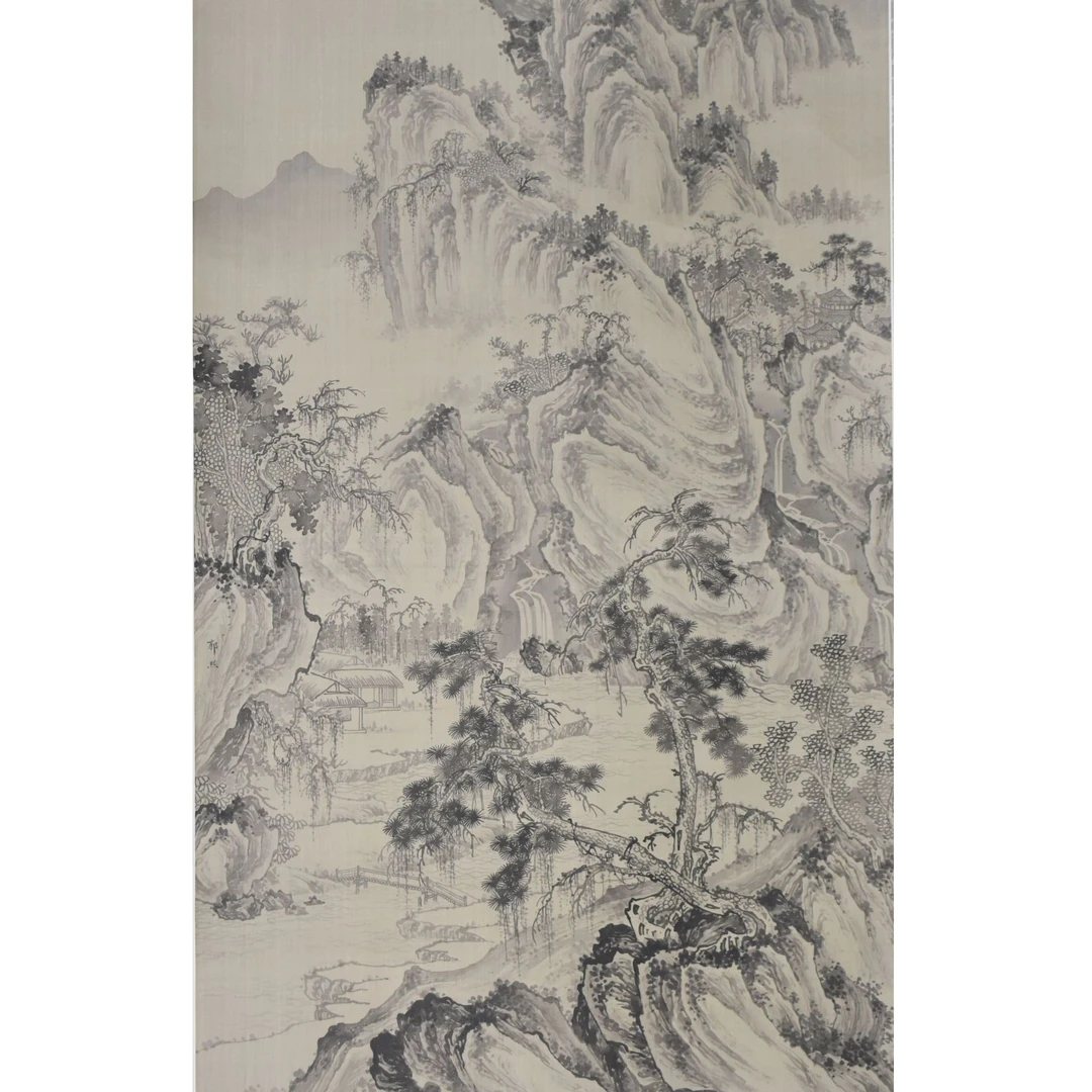 HM7049 淳夫 山水 121X60cm 绢本立轴