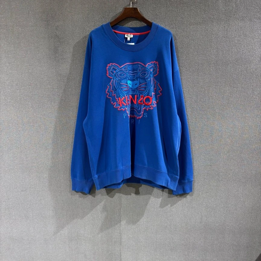 99新 KENZO/肯佐 巴黎虎头刺绣卫衣 L码/9552