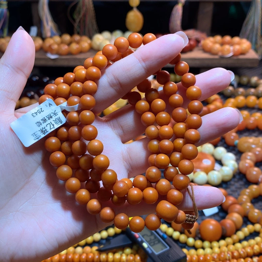 一***哲蜜蜡未镶嵌手链蜜蜡手链