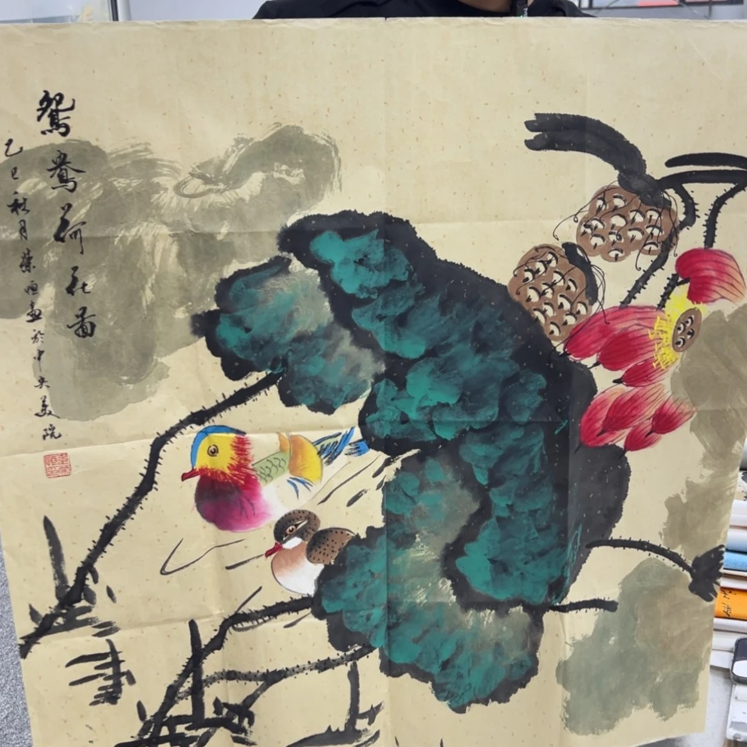 国画纯手绘字画宣纸