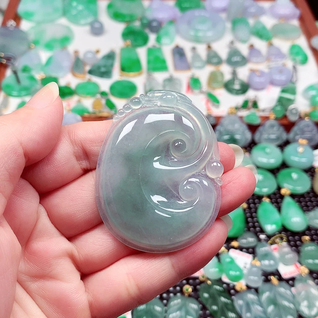 翡翠未镶嵌吊坠(不含链)
