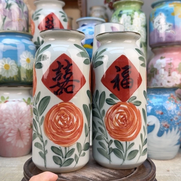 花瓶11111111111花瓶一对一福一喜3662266666666