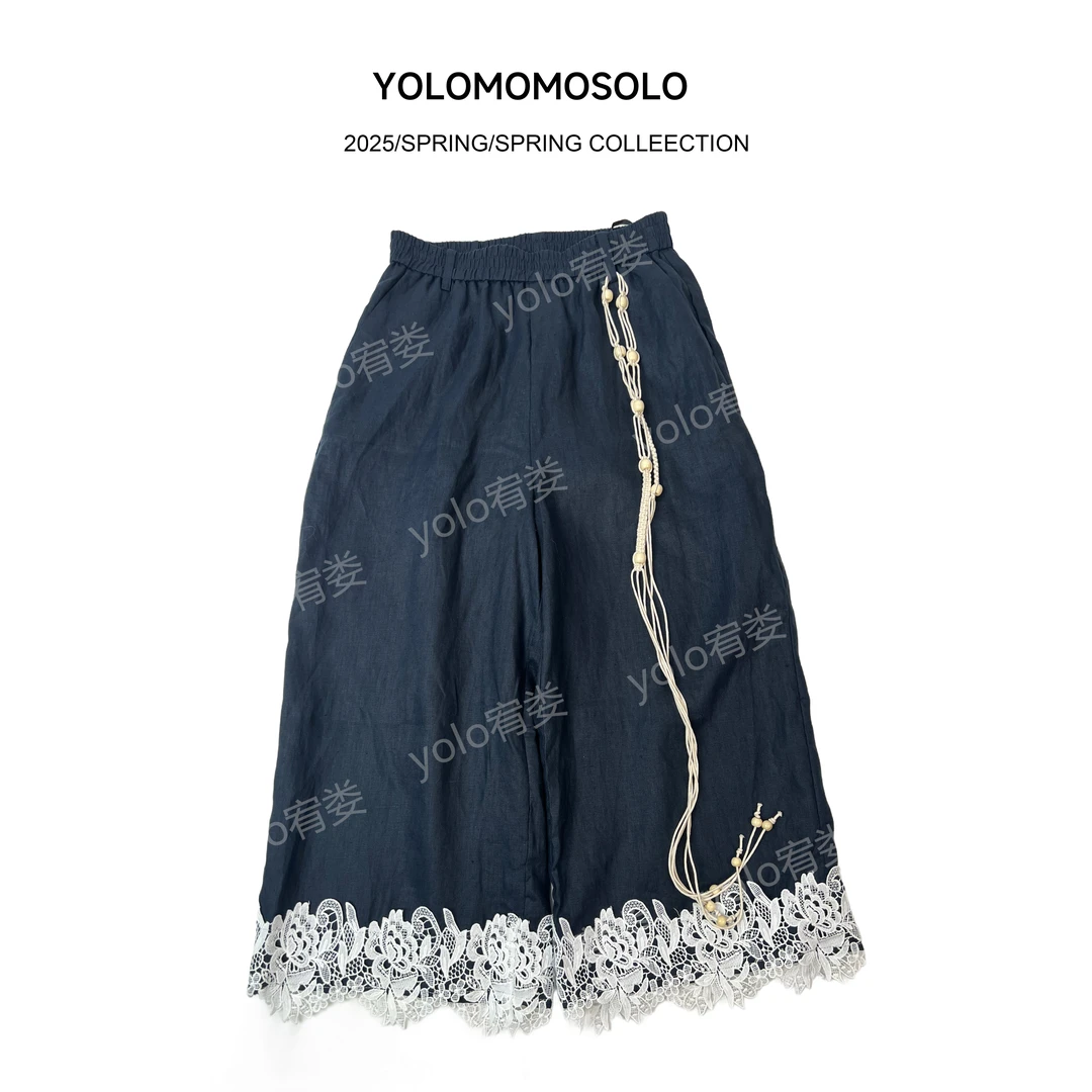 YOLO清仓专属蕾丝短裤设计师重工ol提花绣花女装MM597