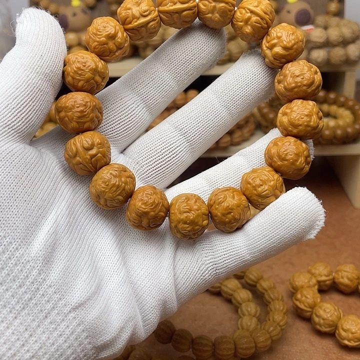 猴头核桃手串 聚宝盆金蟾16+