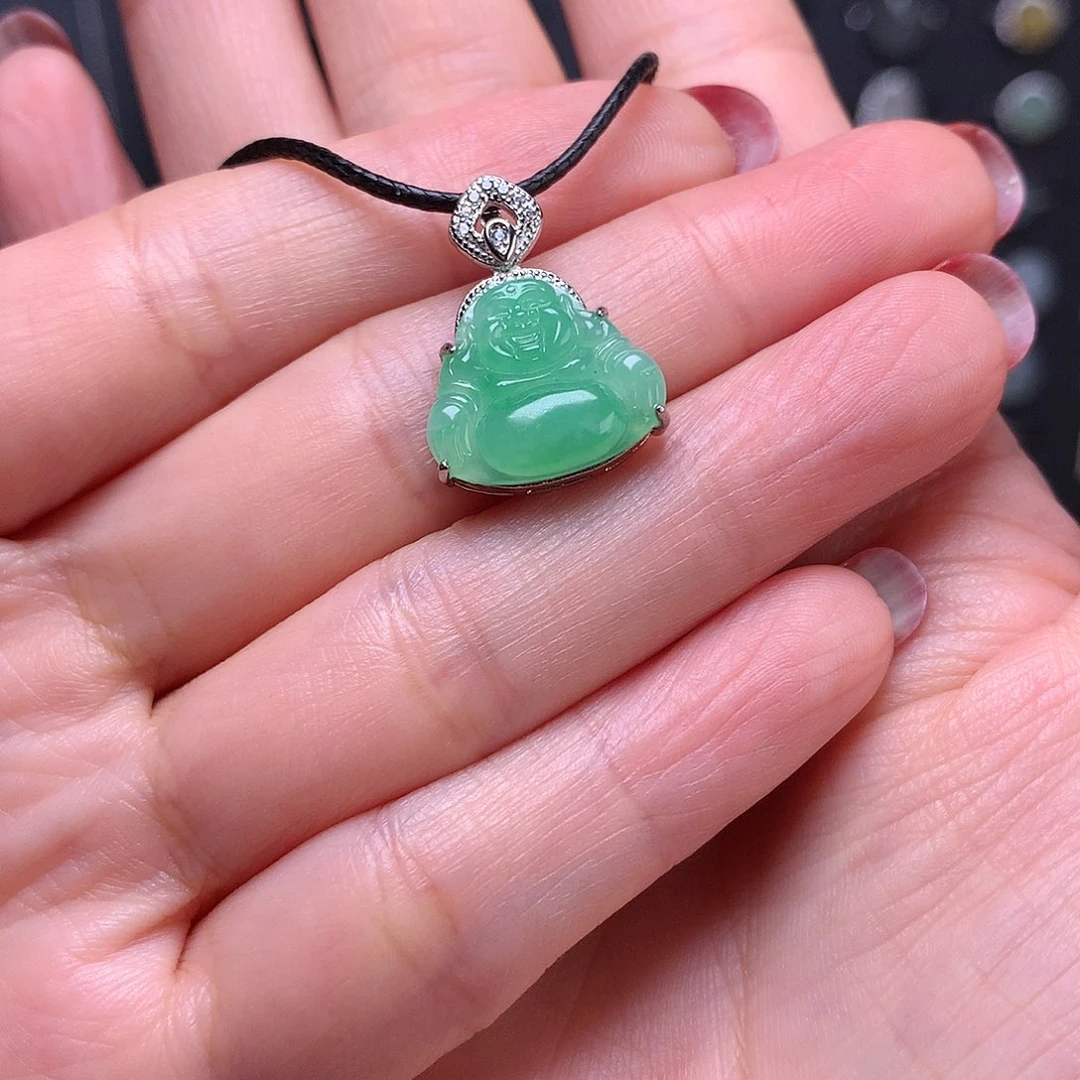 颈饰银S925镶嵌翡翠111111111