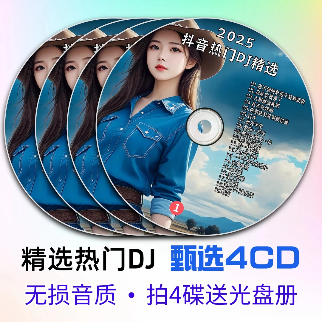 中文DJ 精选车用车载CD光盘碟片通用高音质