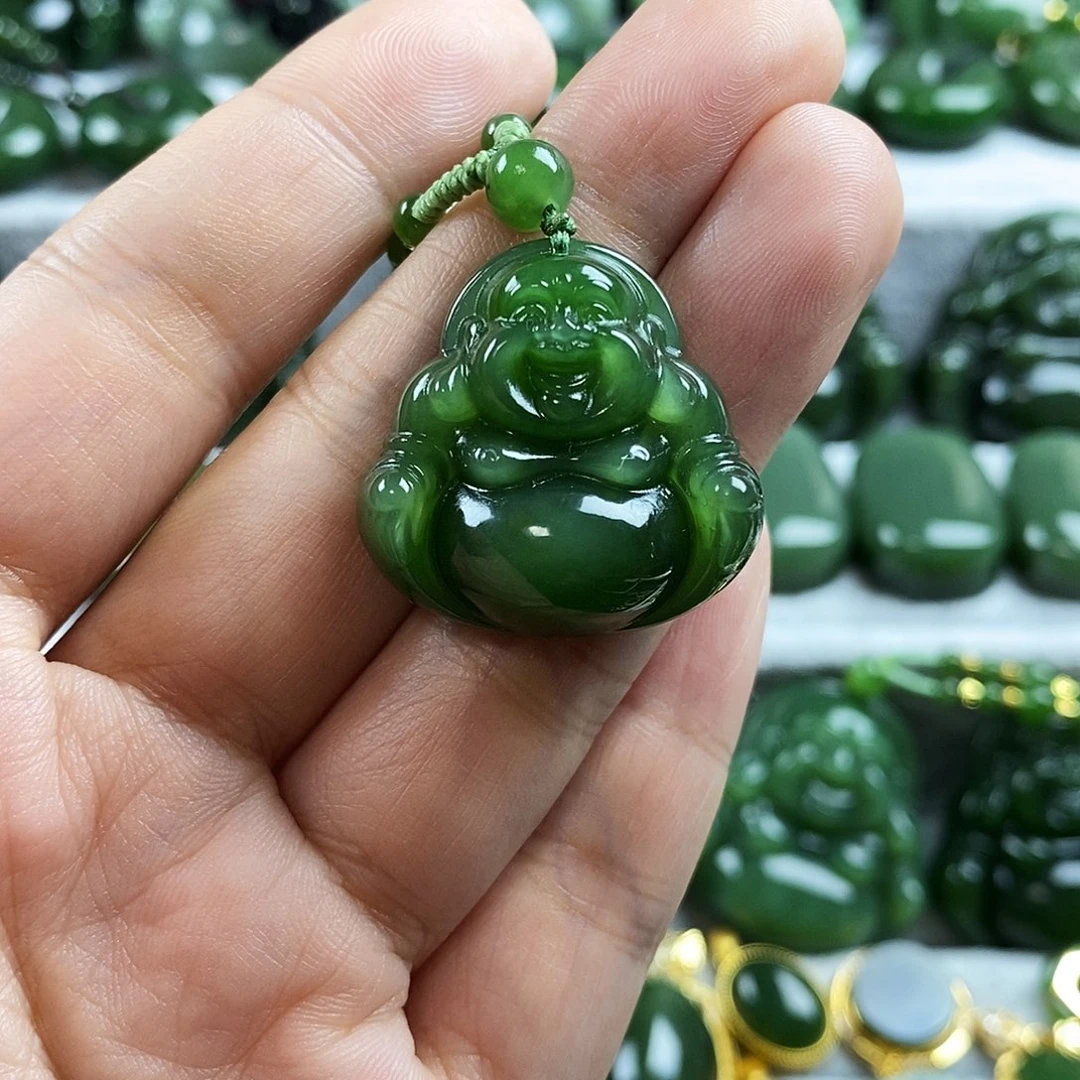 和田玉（碧玉）未镶嵌颈饰27mm