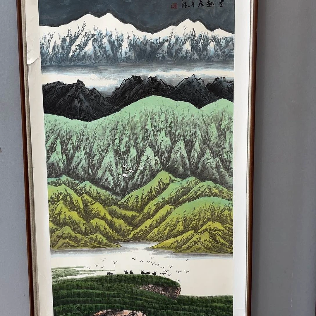 国画艺术家真人手绘