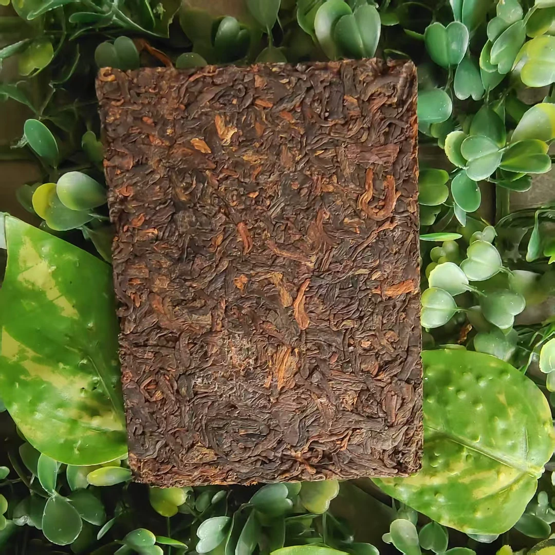 雨腾古茶  “九二方砖”茶W紫芽古树普洱茶100g/砖 熟茶（6月19）