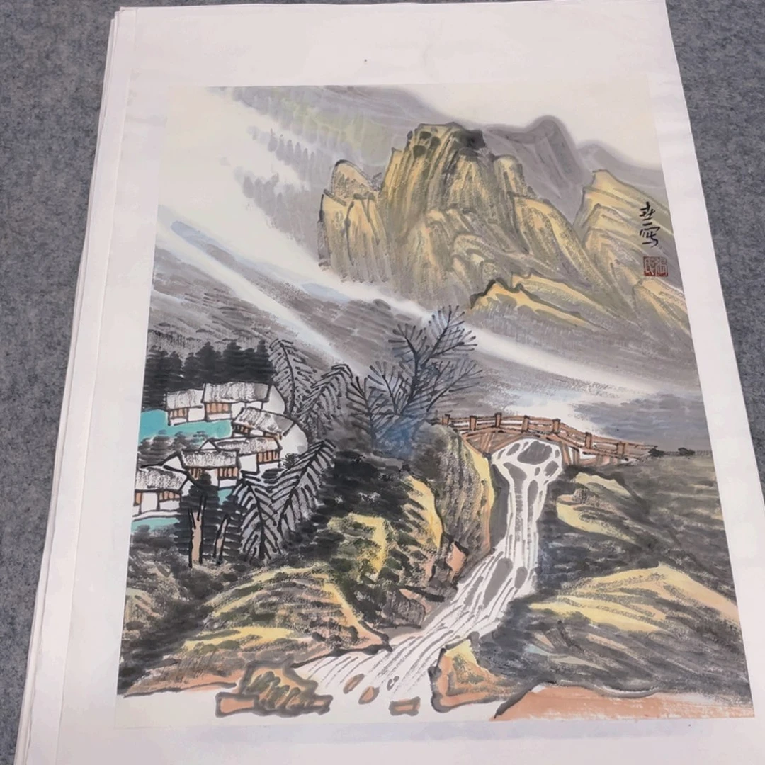 国画1.4平尺纯手绘国画作品