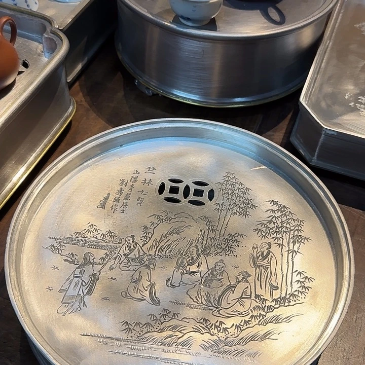 老***抽橄榄核手串/手链竹林七贤22圆盘好好看