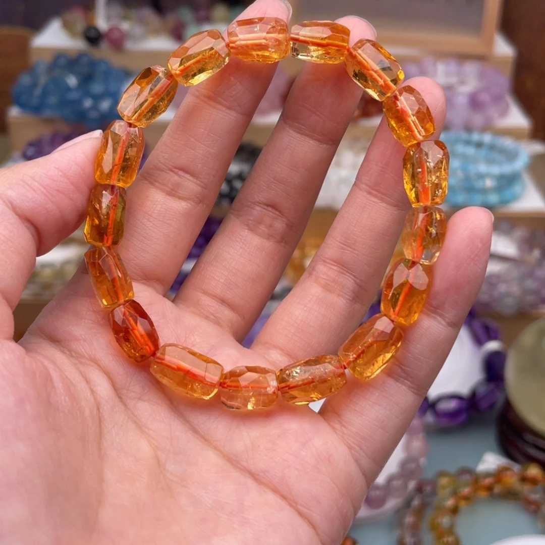 未镶嵌手链水晶黄水晶