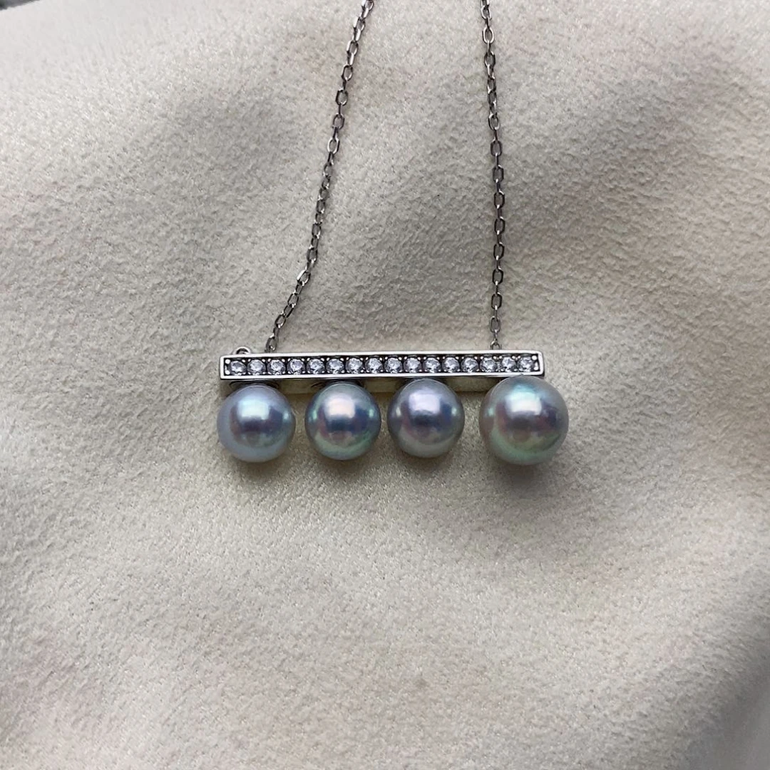 【闪购商品】海水珍珠银S925镶嵌颈饰
