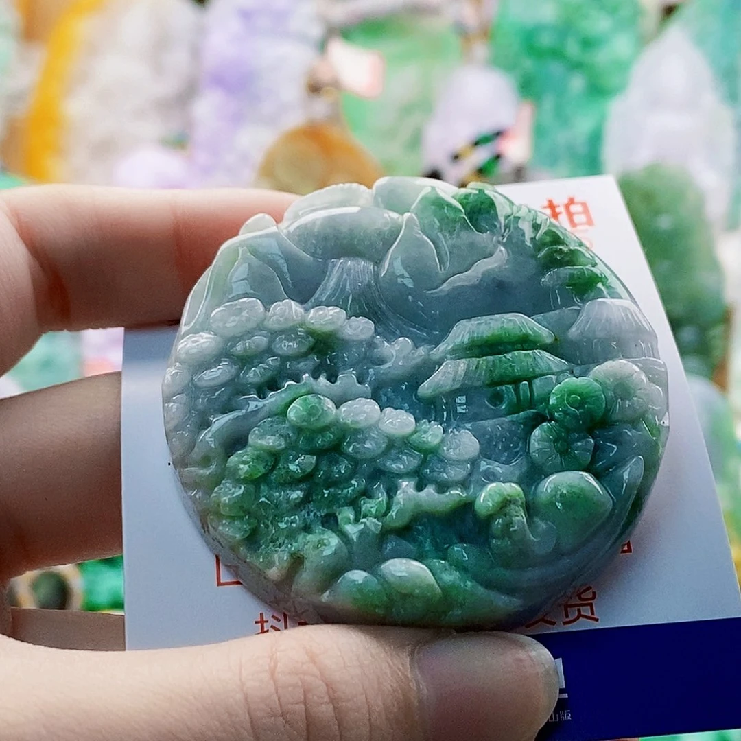 翡翠未镶嵌吊坠(不含链)