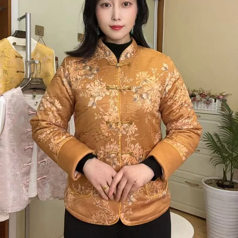 木棉花国风女式棉服