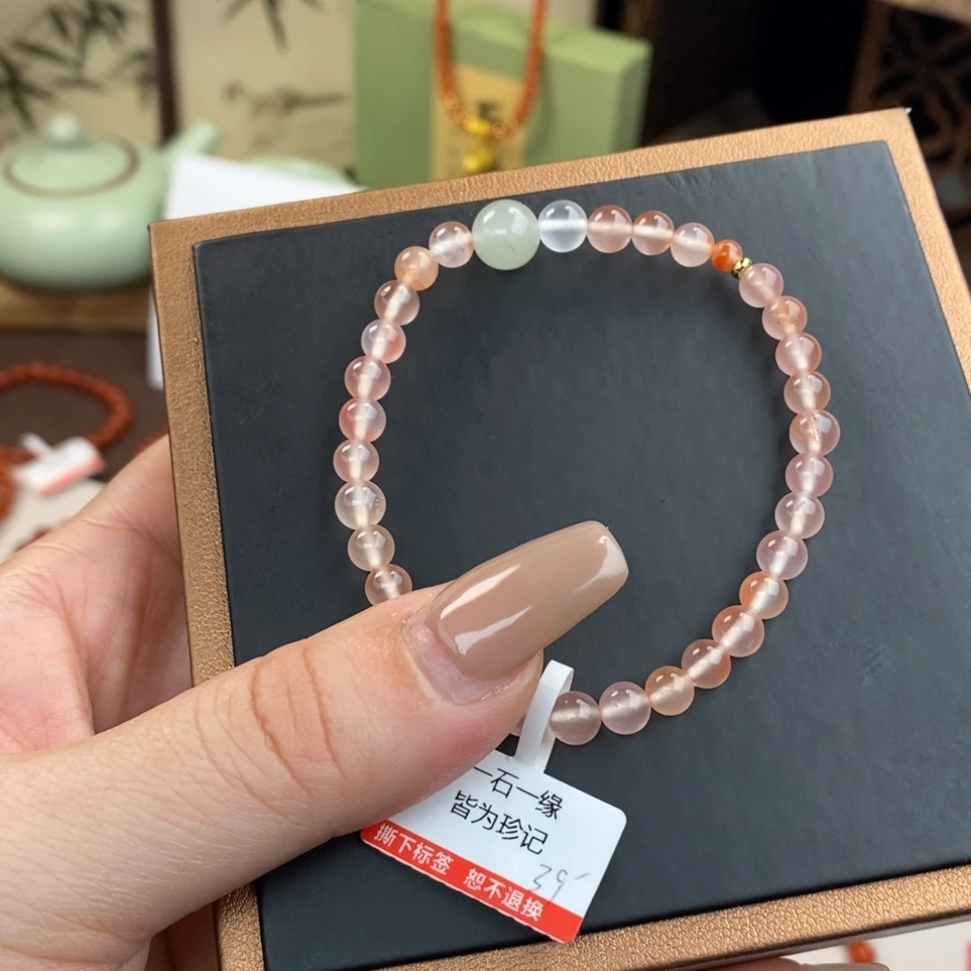 南红玛瑙未镶嵌手链