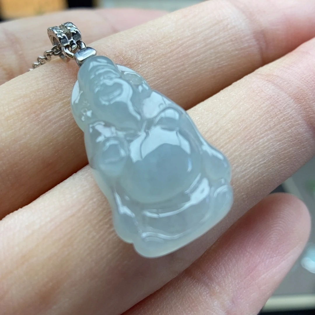 翡翠银S925镶嵌颈饰吊坠52